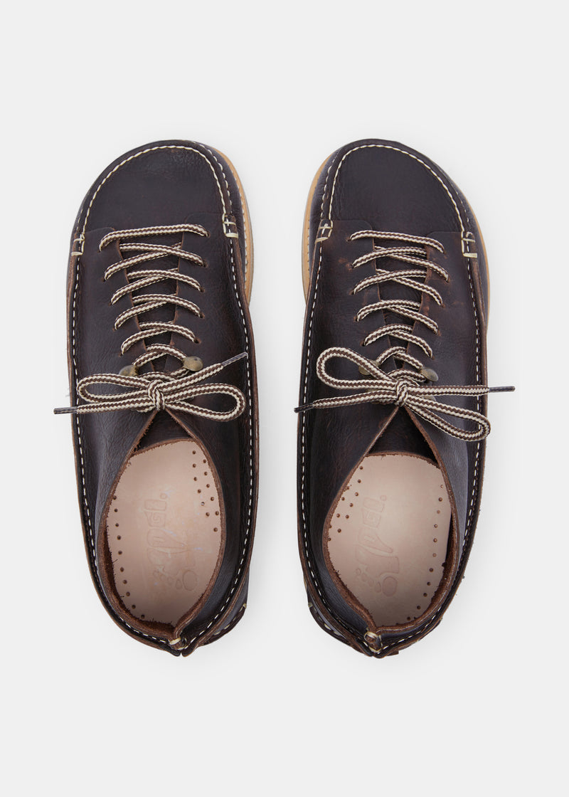 Carica l&#39;immagine nel visualizzatore di Gallery, Men&#39;s Fairfield Dark Brown On Crepe
